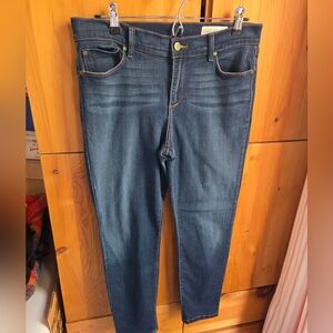 Pistola Women's Tapered Leg Jeans in Dark Blue Denim Size 31